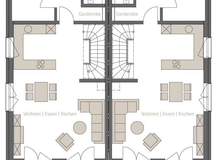 Doppelhaushälfte zum Kauf - Erstbezug provisionsfrei 575.000 € 5 Zimmer 147,2 m² 316,5 m² Grundstück Bergham Nittenau 93149