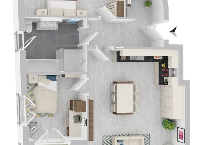 Wohnung zum Kauf 943.000 € 3 Zimmer 97 m²<br/>Wohnfläche 1.<br/>Geschoss Mauritz Münster 48145