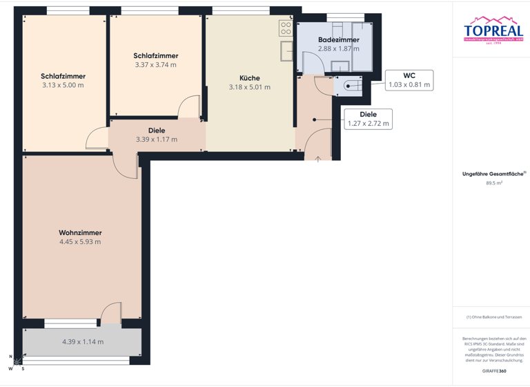 Wohnung zum Kauf 249.000 € 3,5 Zimmer 90 m² Untereisenfeld Wels 4600