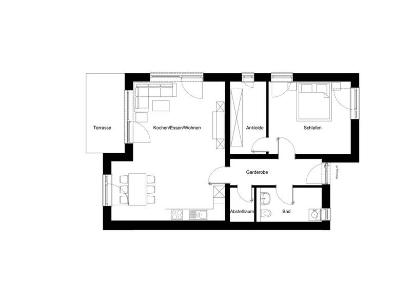 Wohnung zur Miete - Neubau 1.000 € 2 Zimmer 79,2 m²<br/>Wohnfläche EG<br/>Geschoss Deggendorf Deggendorf 94469