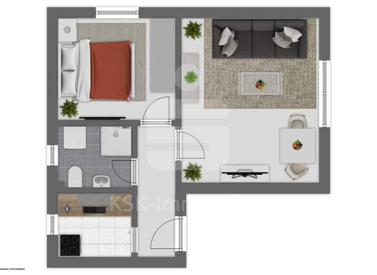 Wohnung zum Kauf 149.000 € 2 Zimmer 38,6 m² 1. Geschoss Fischenich Hürth 50354