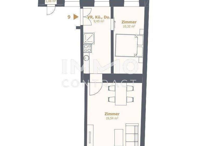 Wohnung zum Kauf provisionsfrei 119.000 € 2 Zimmer 38,8 m² Wien 1120
