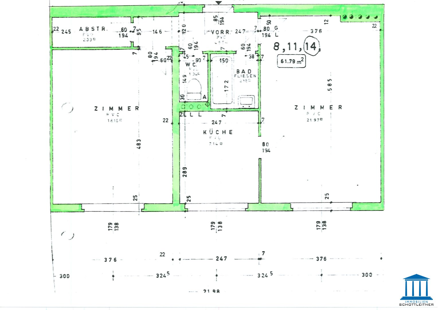 Wohnung zur Miete 586 € 2 Zimmer 62 m²<br/>Wohnfläche 4.<br/>Geschoss Wiener Neustadt 2700