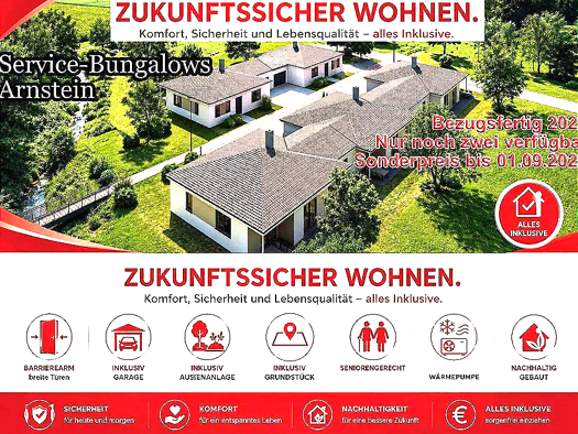 Bungalow zum Kauf provisionsfrei 3 Zimmer 124 m² 438 m² Grundstück Arnstein Arnstein 97450