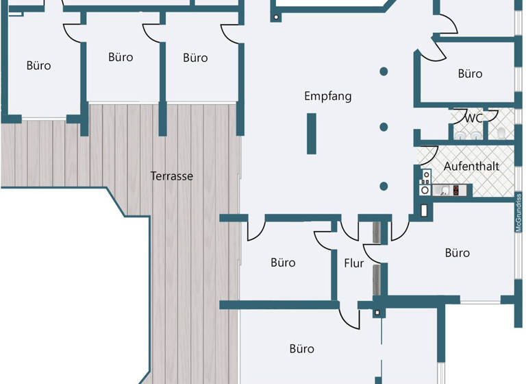 Bürofläche zur Miete 9,50 € 10 Zimmer 350 m² Bürofläche Nikola Landshut 84034