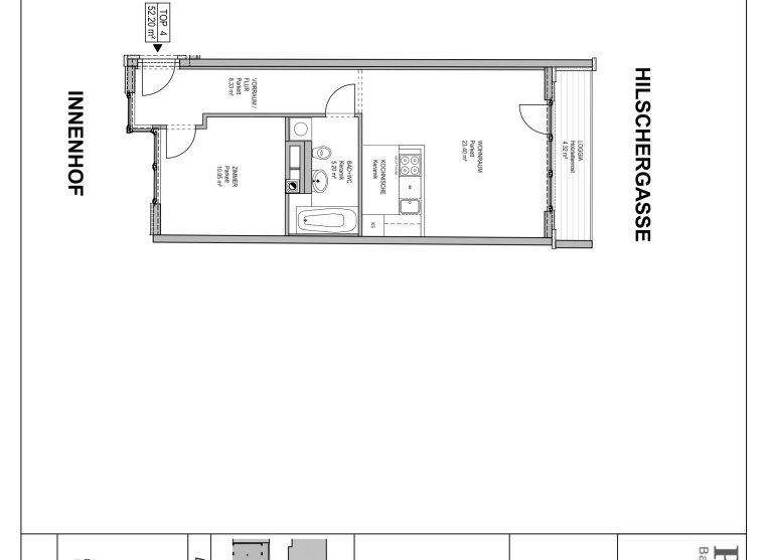 Wohnung zum Kauf 299.000 € 2 Zimmer 52,2 m² 1. Geschoss Wien 1120