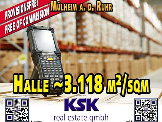 Logistikzentrum zur Miete provisionsfrei 6,50 € 3.118 m² Lagerfläche Speldorf Mülheim an der Ruhr 45478