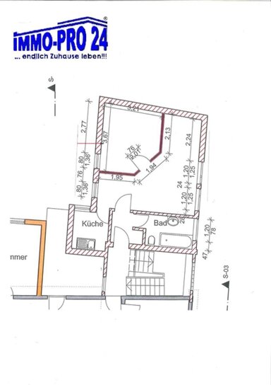 Wohnung zur Miete 500 € 2 Zimmer 50 m² 2. Geschoss frei ab 01.02.2025 Korbach Korbach 34497