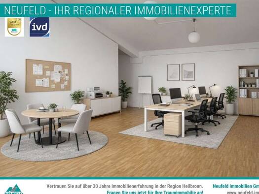 Bürofläche zur Miete 369 € 1 Zimmer 41,2 m² Bürofläche Oedheim 74229