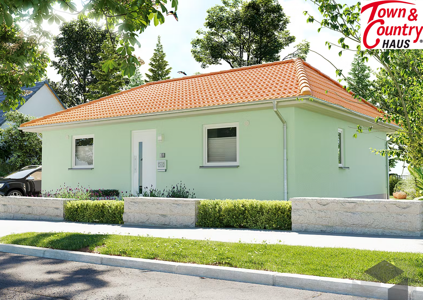 Immobilie in Hirschaid - Town & Country Bungalow 78 – barrierearmes Wohnen auf einer Ebene | ca. 76,65 m² in Rothensand bei Hirschaid (Bamberg) - Bild 1