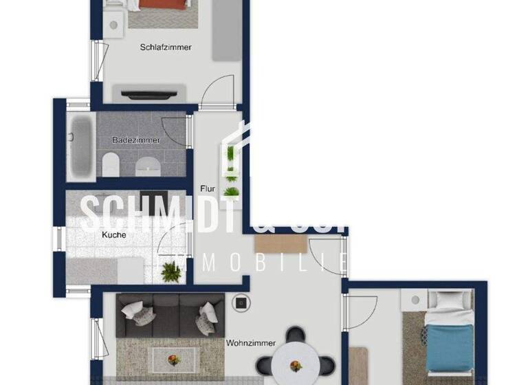 Wohnung zum Kauf 199.000 € 3 Zimmer 64,8 m² 3. Geschoss Bruchsal 76646