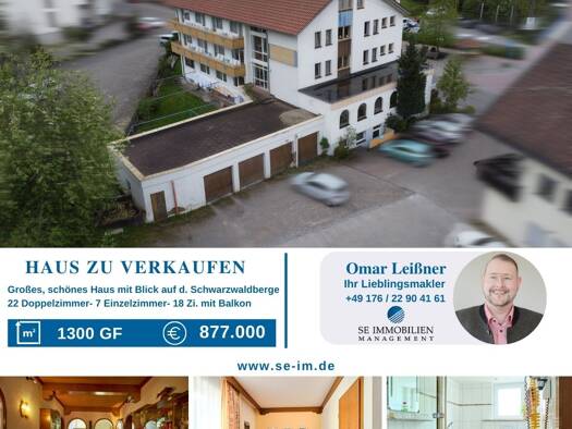 Mehrfamilienhaus zum Kauf 877.000 € 29 Zimmer 1.000 m² 968 m² Grundstück Enzklösterle 75337