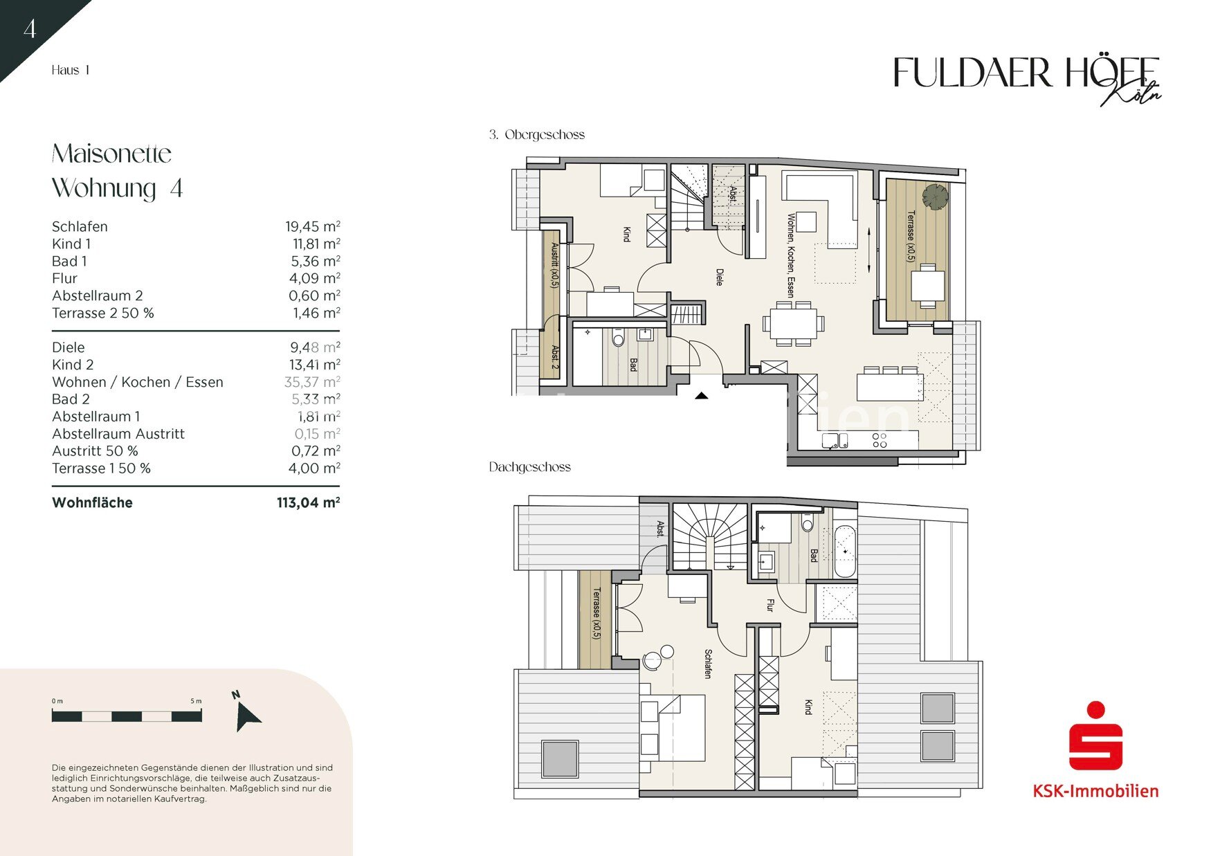 Maisonette zum Kauf 713.000 € 4 Zimmer 113 m²<br/>Wohnfläche 3.<br/>Geschoss Höhenberg Köln / Höhenberg 51103