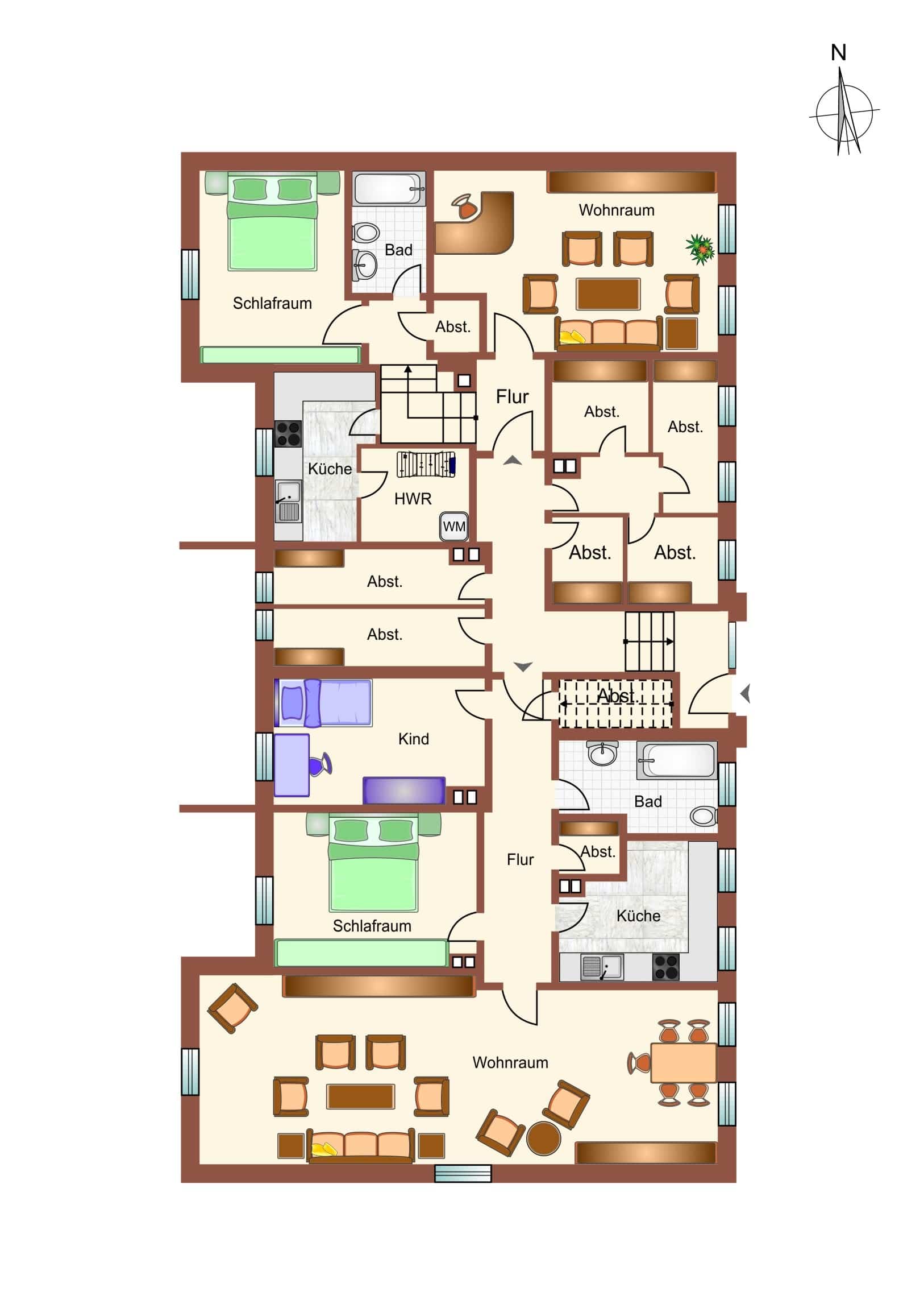 Mehrfamilienhaus zum Kauf als Kapitalanlage geeignet 859.000 € 895 m²<br/>Wohnfläche 1.918 m²<br/>Grundstück Roffhausen Schortens 26419