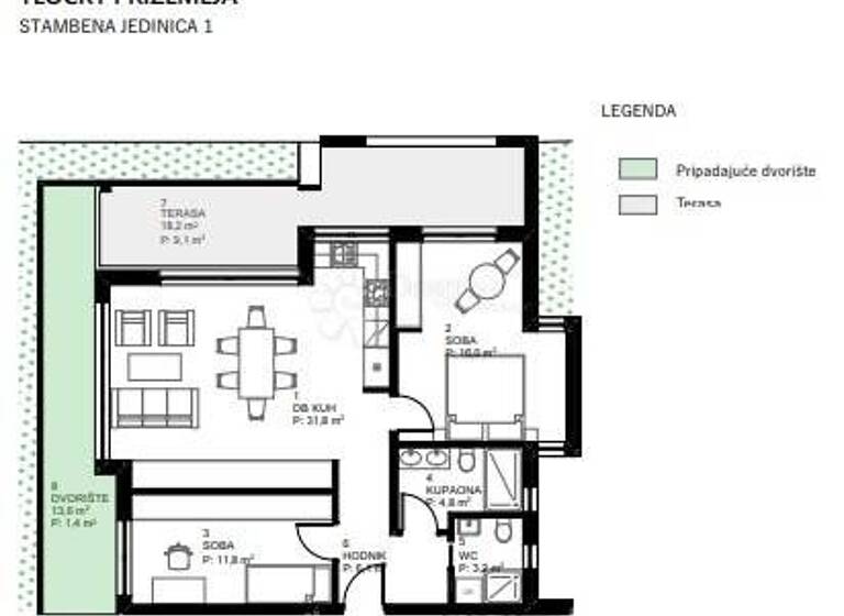 Wohnung zum Kauf 264.435 € 3 Zimmer 86 m² Varazdin