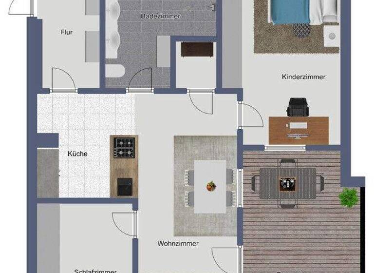 Wohnung zur Miete 1.200 € 3 Zimmer 77,3 m² 2. Geschoss Saaldorfer Straße 1a Freilassing 83395