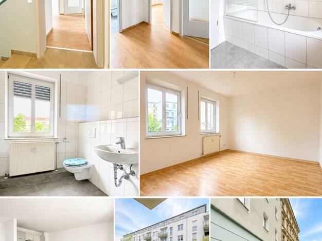 Wohnung zur Miete 500 € 2 Zimmer 47 m² 1. Geschoss Mansfelder Straße 3 Saaleaue Halle (Saale) 06108
