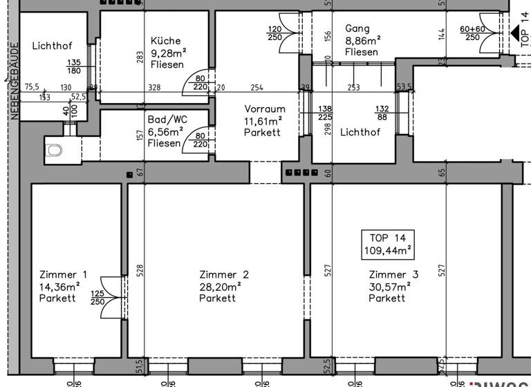 Wohnung zum Kauf 1.100.000 € 3 Zimmer 109,4 m² 5. Geschoss Operngasse Wien,Innere Stadt 1010