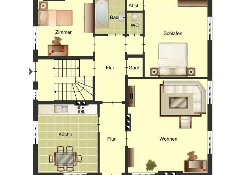 Wohnung zur Miete nur mit Wohnberechtigungsschein 368 € 3 Zimmer 96,6 m² EG frei ab 16.03.2026 Stolberger Straße 4 Pumpe Eschweiler 52249