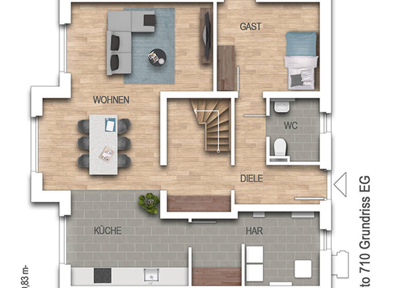 Einfamilienhaus zum Kauf 442.400 € 5 Zimmer 154 m² 969 m² Grundstück Taarstedt 24893