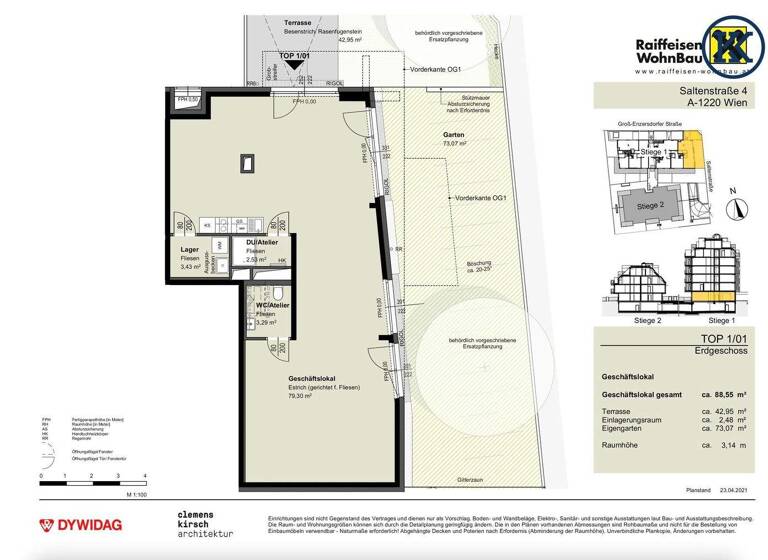 Ausstellungsfläche zum Kauf 2.372 € 2 Zimmer Groß-Enzersdorfer Straße 52 Wien, Donaustadt / Donaustadt 1220