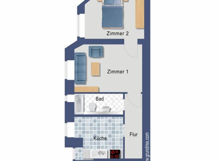 Wohnung zum Kauf provisionsfrei 336.000 € 2 Zimmer 44,4 m²<br/>Wohnfläche Philippistraße 11 Charlottenburg Berlin 14059
