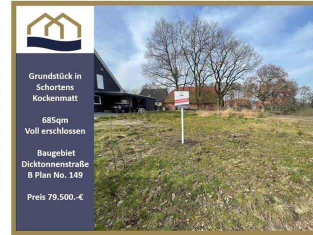 Grundstück zum Kauf 69.900 € 685 m² Grundstück Kockenmatt Sillenstede Schortens 26419