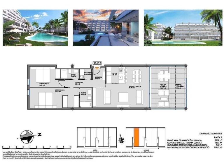 Wohnung zum Kauf - Erstbezug provisionsfrei 305.000 € 3 Zimmer 76 m² Mar de Cristal
