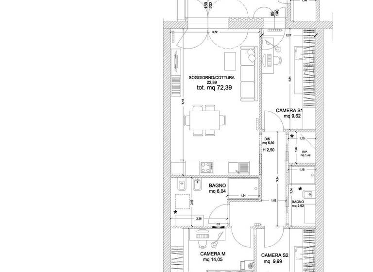 Wohnung zum Kauf - Erstbezug 275.000 € 4 Zimmer 82 m² frei ab sofort Campiglia Marittima