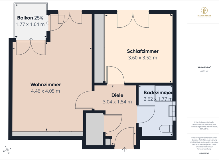 Wohnung zum Kauf 679.000 € 2 Zimmer 52 m² 2. Geschoss Maxvorstadt München 80335