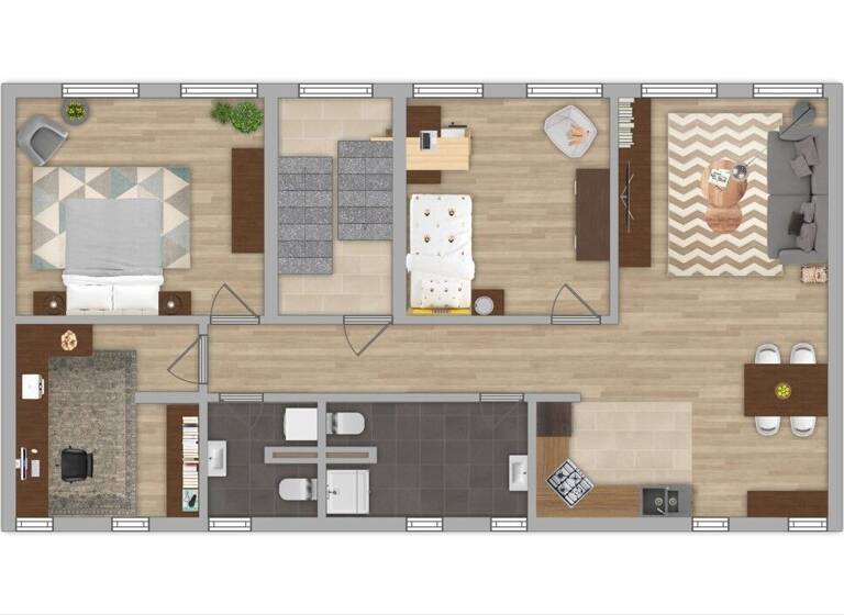 Wohnung zur Miete 970 € 4 Zimmer 102 m² 2. Geschoss frei ab sofort Mitte Ludwigshafen am Rhein 67059