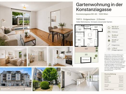 Wohnung zum Kauf 279.000 € 2 Zimmer 49,9 m² Donaustadt 1220