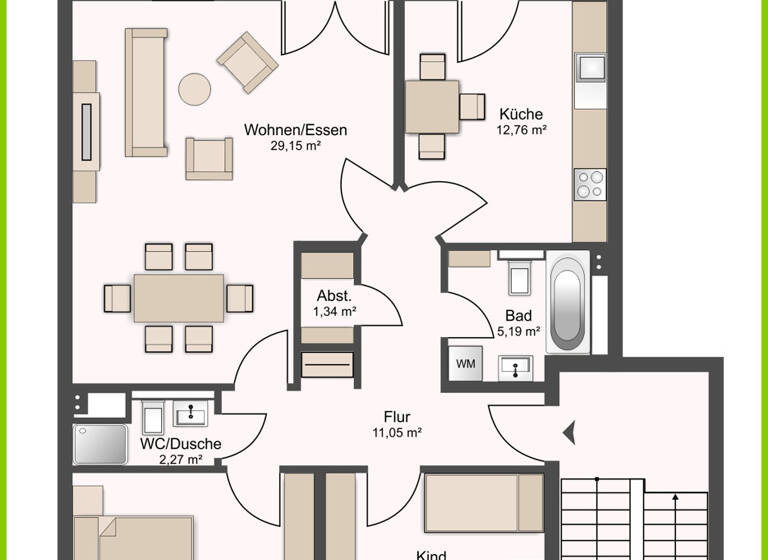 Wohnung zum Kauf 380.000 € 3 Zimmer 92 m²<br/>Wohnfläche 1.<br/>Geschoss Wilstorf Hamburg / Wilstorf 21079