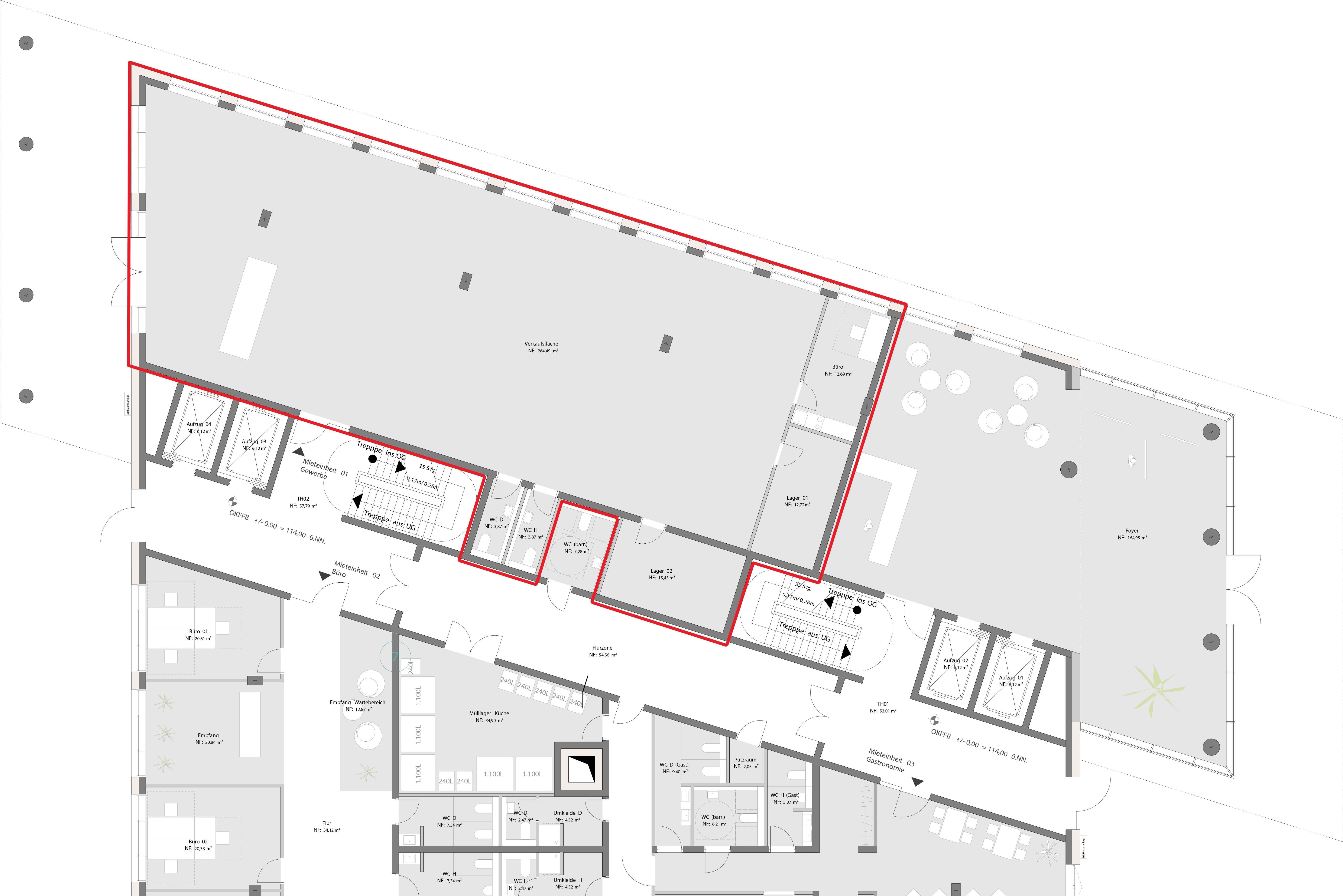 Laden zur Miete provisionsfrei 265 m²<br/>Verkaufsfläche Bahnstadt - West Heidelberg 69115