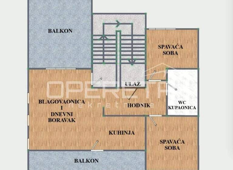 Wohnung zum Kauf 304.000 € 3 Zimmer 100 m² 2. Geschoss Staro Brestje