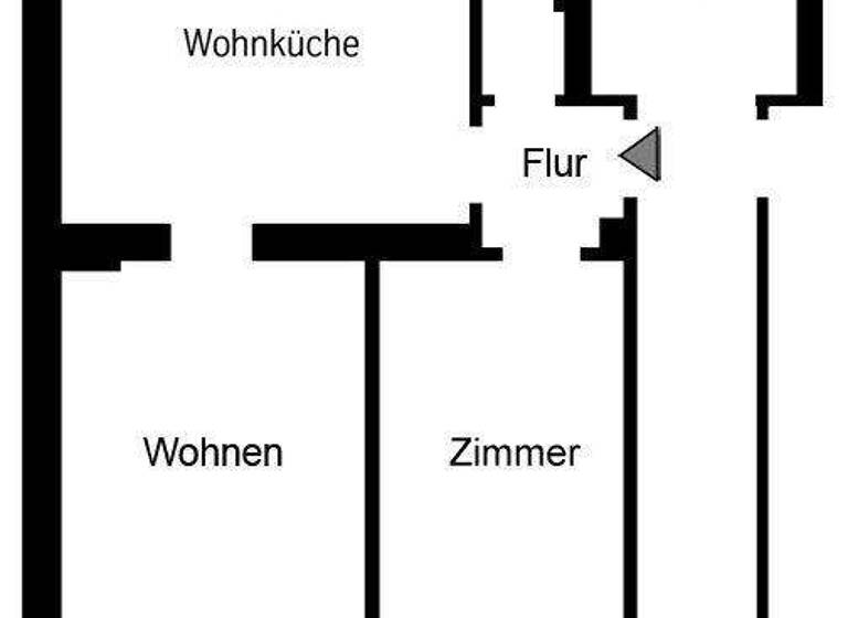 Wohnung zur Miete 479 € 2,5 Zimmer 53,9 m² EG Curtiusstraße 3 Frohnhausen Essen 45144