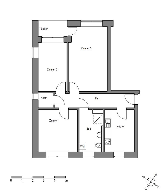 Wohnung zur Miete 696 € 3 Zimmer 78,1 m²<br/>Wohnfläche 4.<br/>Geschoss 01.02.2025<br/>Verfügbarkeit Meinolfstraße 2 Heeper Fichten Bielefeld 33607