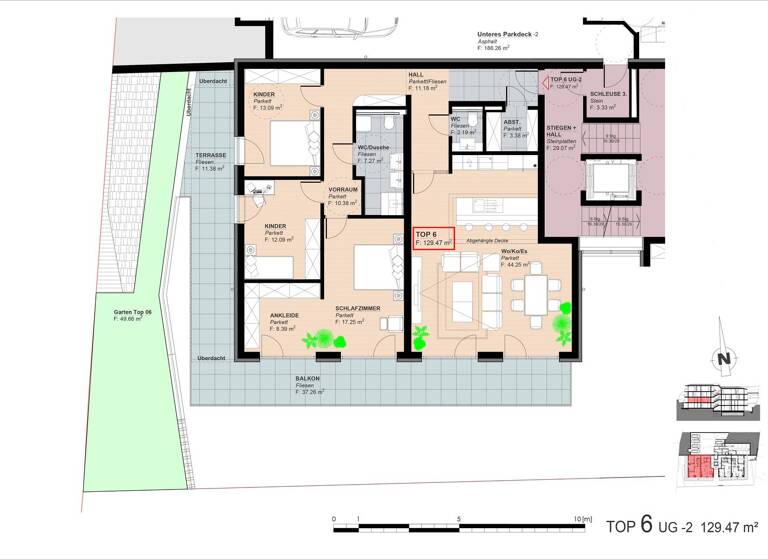 Terrassenwohnung zum Kauf 732.000 € 4 Zimmer 129,5 m² Plainfeld 5325