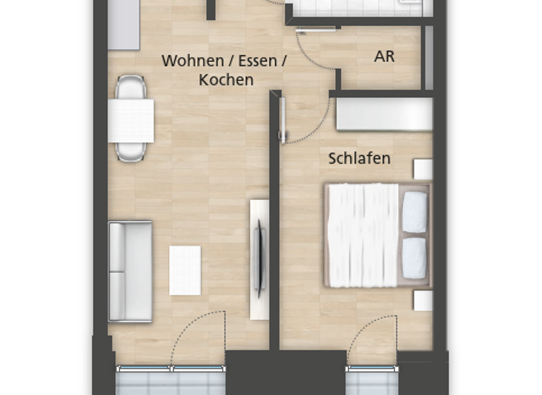 Terrassenwohnung zur Miete 937 € 2 Zimmer 59,8 m² EG frei ab sofort Theodor-Mathieu-Strasse Bamberg 96052