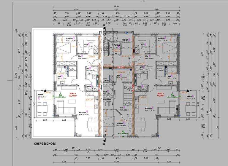 Wohnung zum Kauf - Erstbezug provisionsfrei 399.000 € 3 Zimmer 77,7 m² 1. Geschoss frei ab 01.04.2027 Hengtestr. 38 Coesfeld 48653