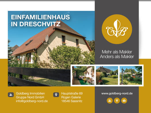 Einfamilienhaus zum Kauf 318.000 € 5 Zimmer 159 m² 1.062 m² Grundstück Dreschvitz 18573