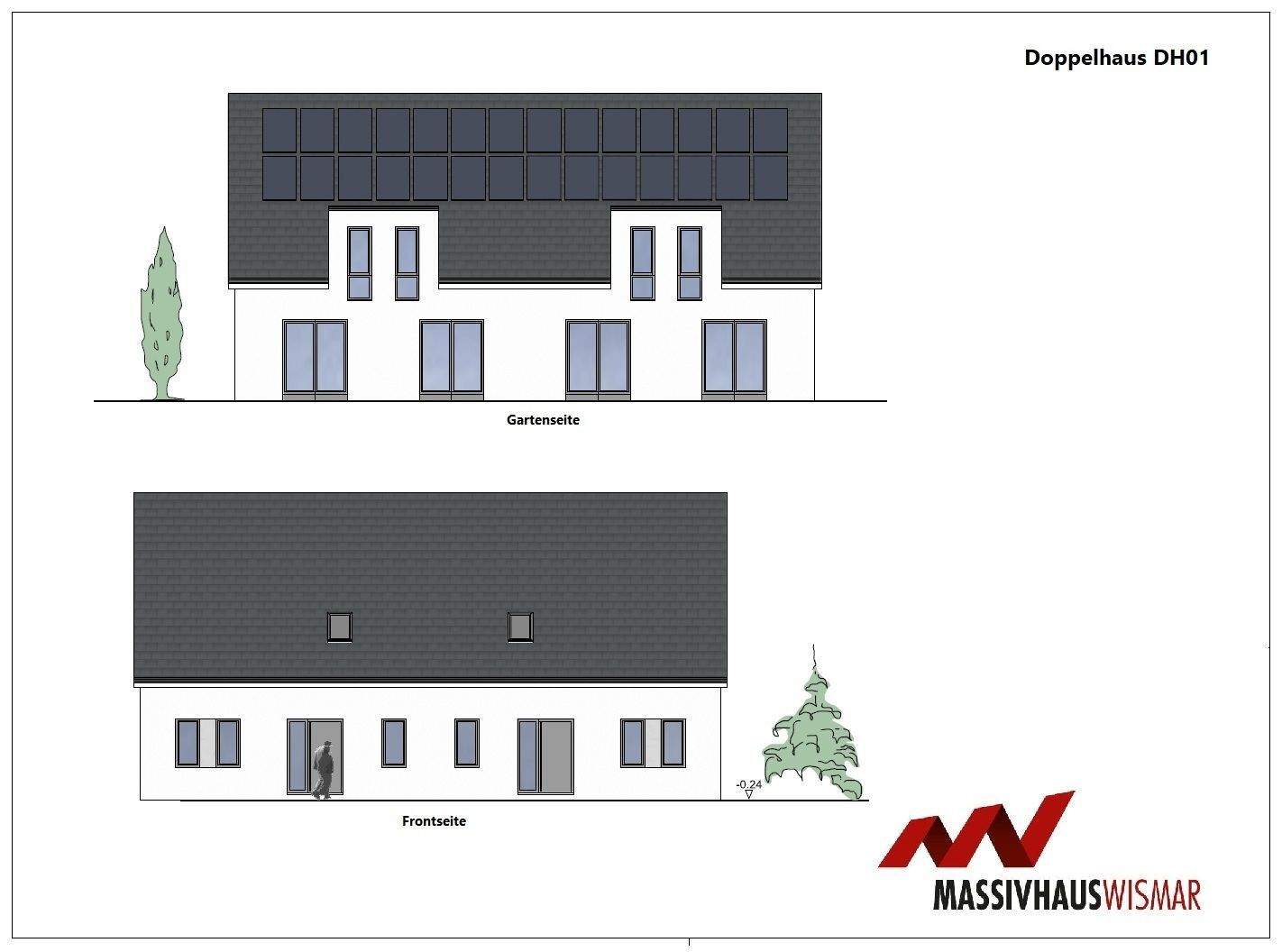 Immobilie in Klütz - Neubau eines Doppelhauses in Klütz mit Massivhaus Wismar! - Bild 1