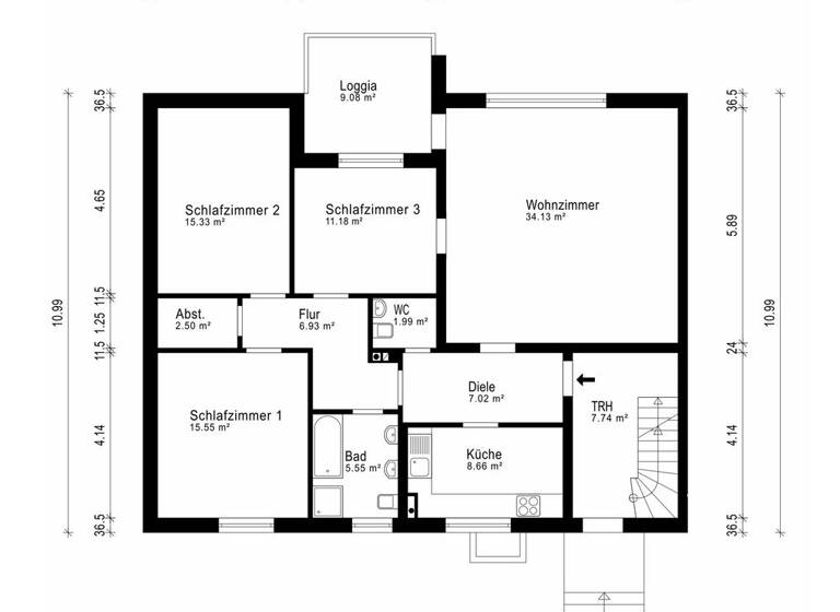 Wohnung zum Kauf 370.000 € 5 Zimmer 132,2 m²<br/>Wohnfläche Oberneuland Bremen / Oberneuland 28355