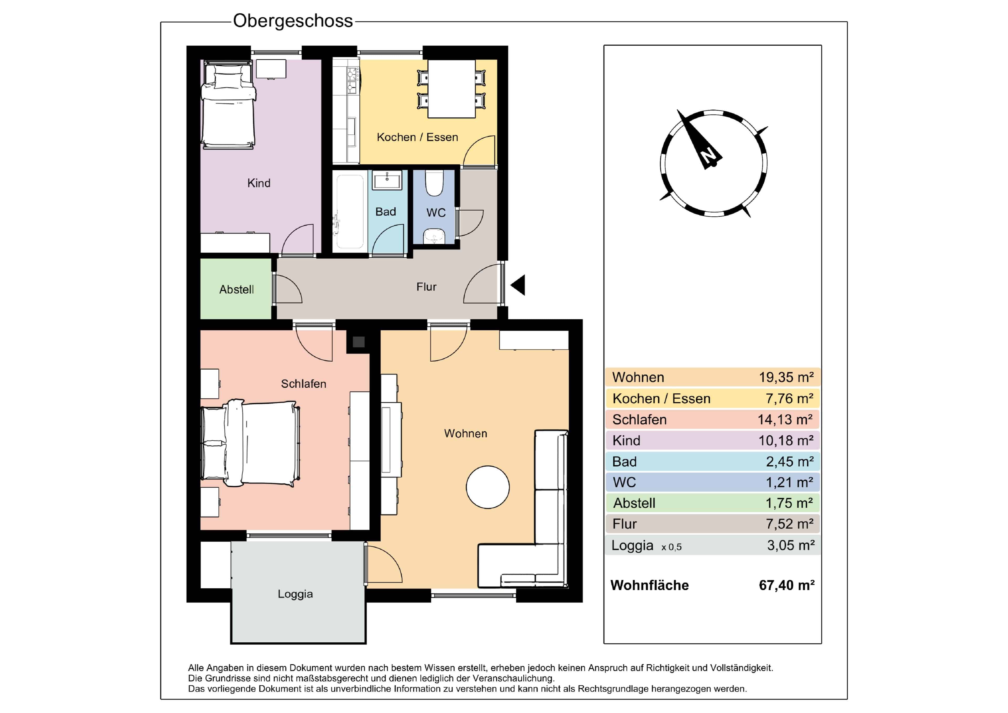 Wohnung zum Kauf 170.000 € 3 Zimmer 67,4 m²<br/>Wohnfläche Leutkirch Leutkirch 88299