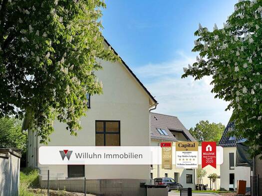 Reihenmittelhaus zum Kauf - Erstbezug 565.000 € 4 Zimmer 136,2 m² 2.590 m² Grundstück Holzhausen Leipzig 04288