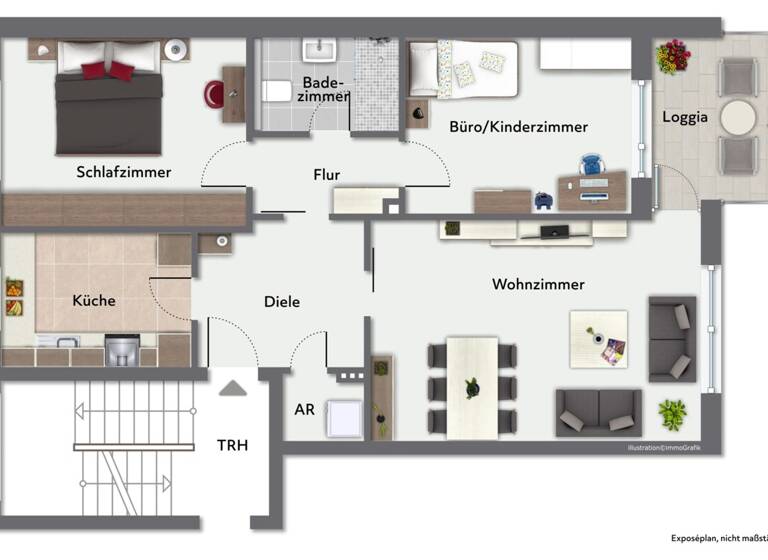 Wohnung zum Kauf provisionsfrei 449.000 € 3 Zimmer 81,3 m² 2. Geschoss Niendorf Hamburg 22455