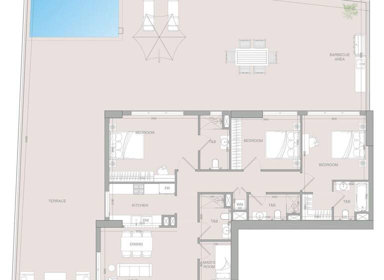 Wohnung zum Kauf provisionsfrei 1.177.084 € 4,5 Zimmer 334,3 m² Dubai 00000