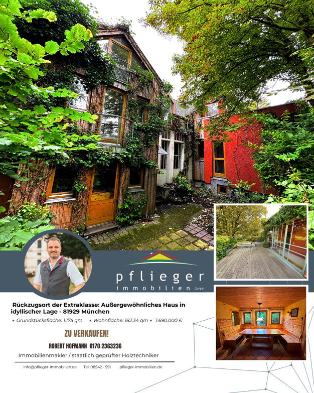 Doppelhaushälfte zum Kauf 1.690.000 € 10 Zimmer 182 m² 1.175 m² Grundstück frei ab sofort Bogenhausen München 81929