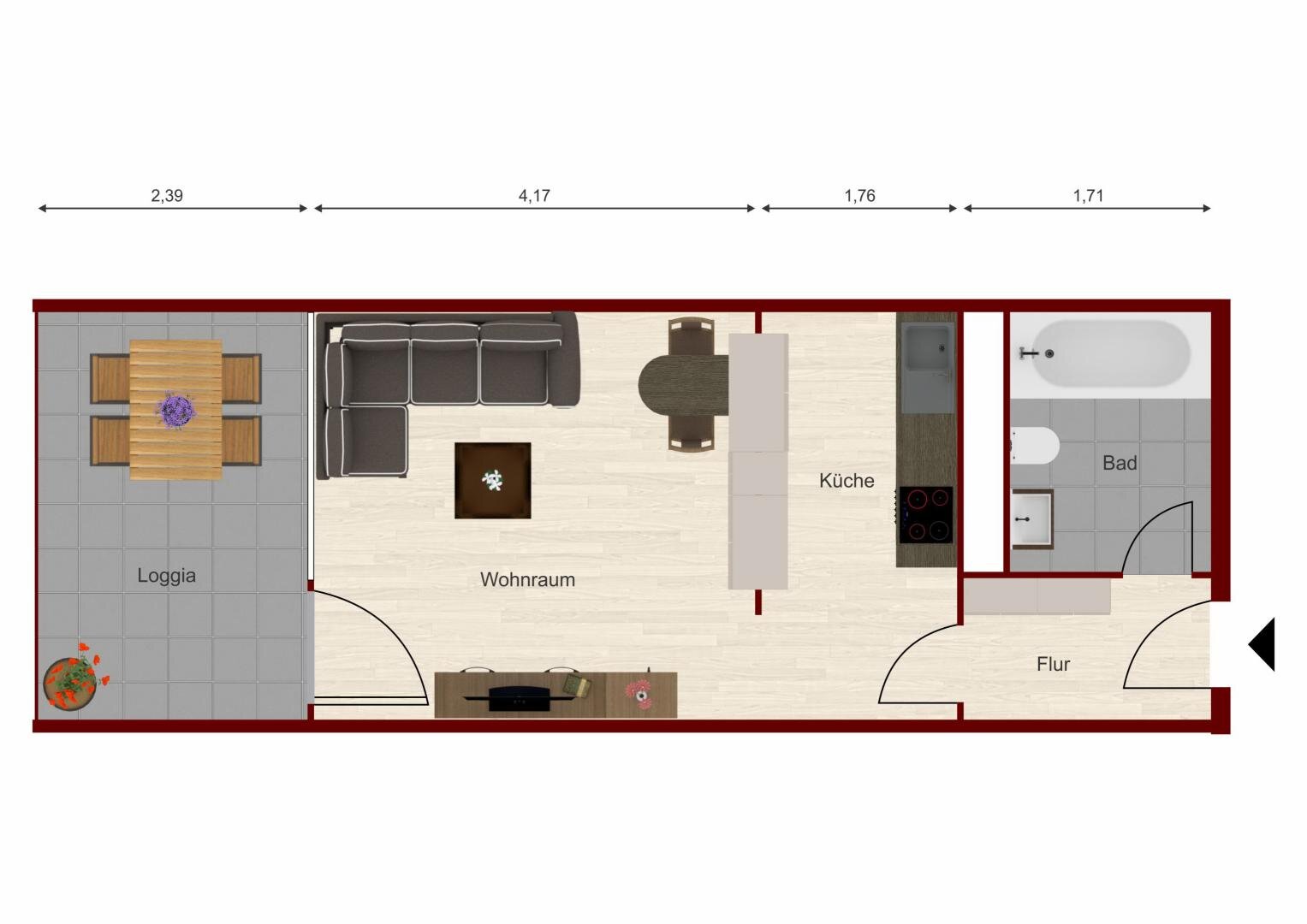 Wohnung zum Kauf 137.500 € 1 Zimmer 30 m²<br/>Wohnfläche Mastaliergasse Bad Ischl 4820