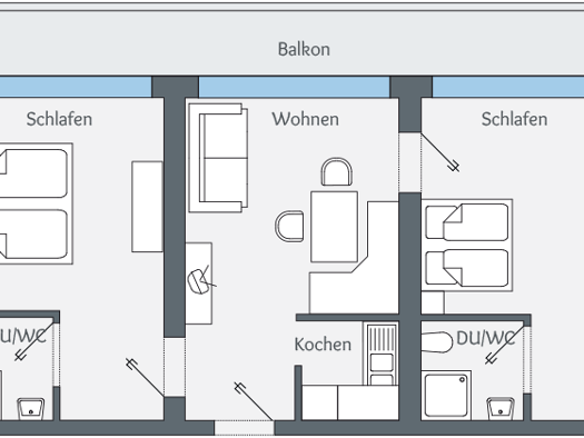 Wohnung zur Miete 630 € 3 Zimmer 60 m² frei ab sofort Seebach 77889